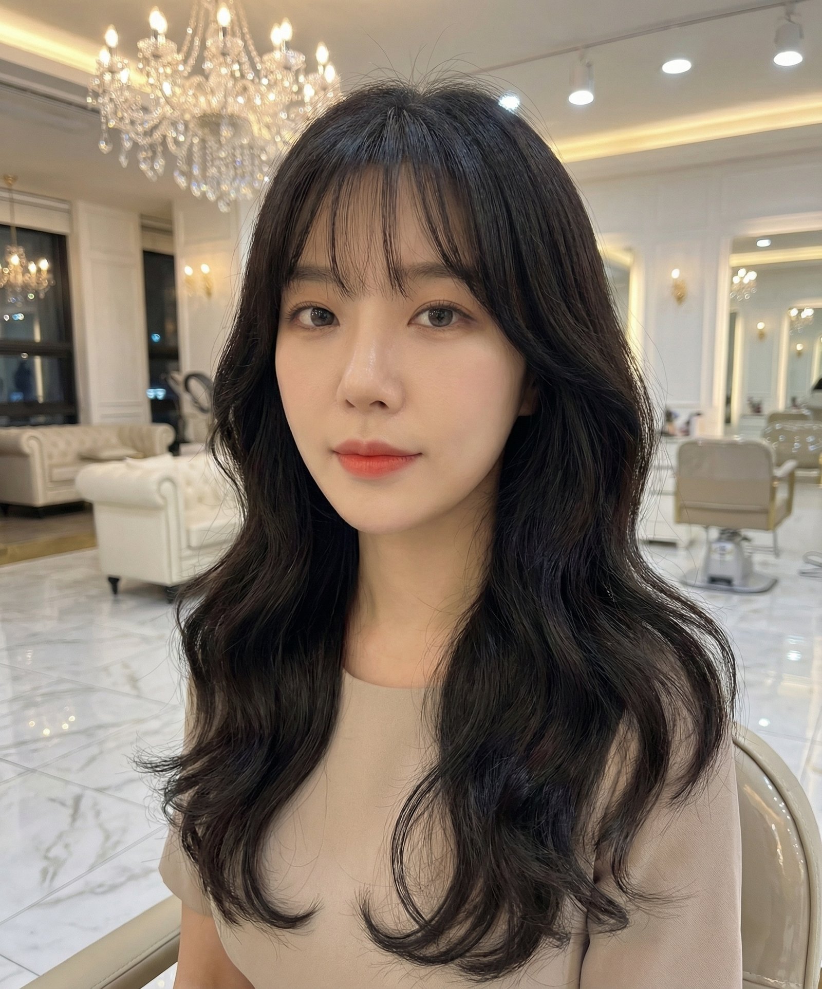 Hippie Perm close up portrait