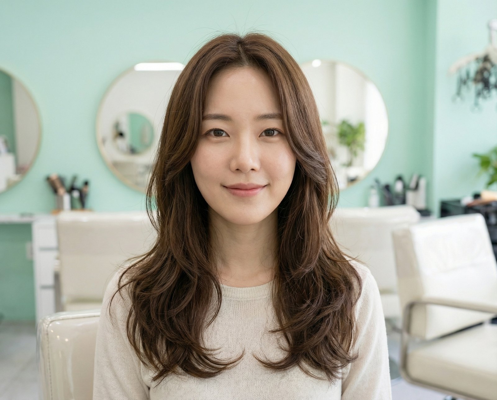 Layered Cut close up portrait