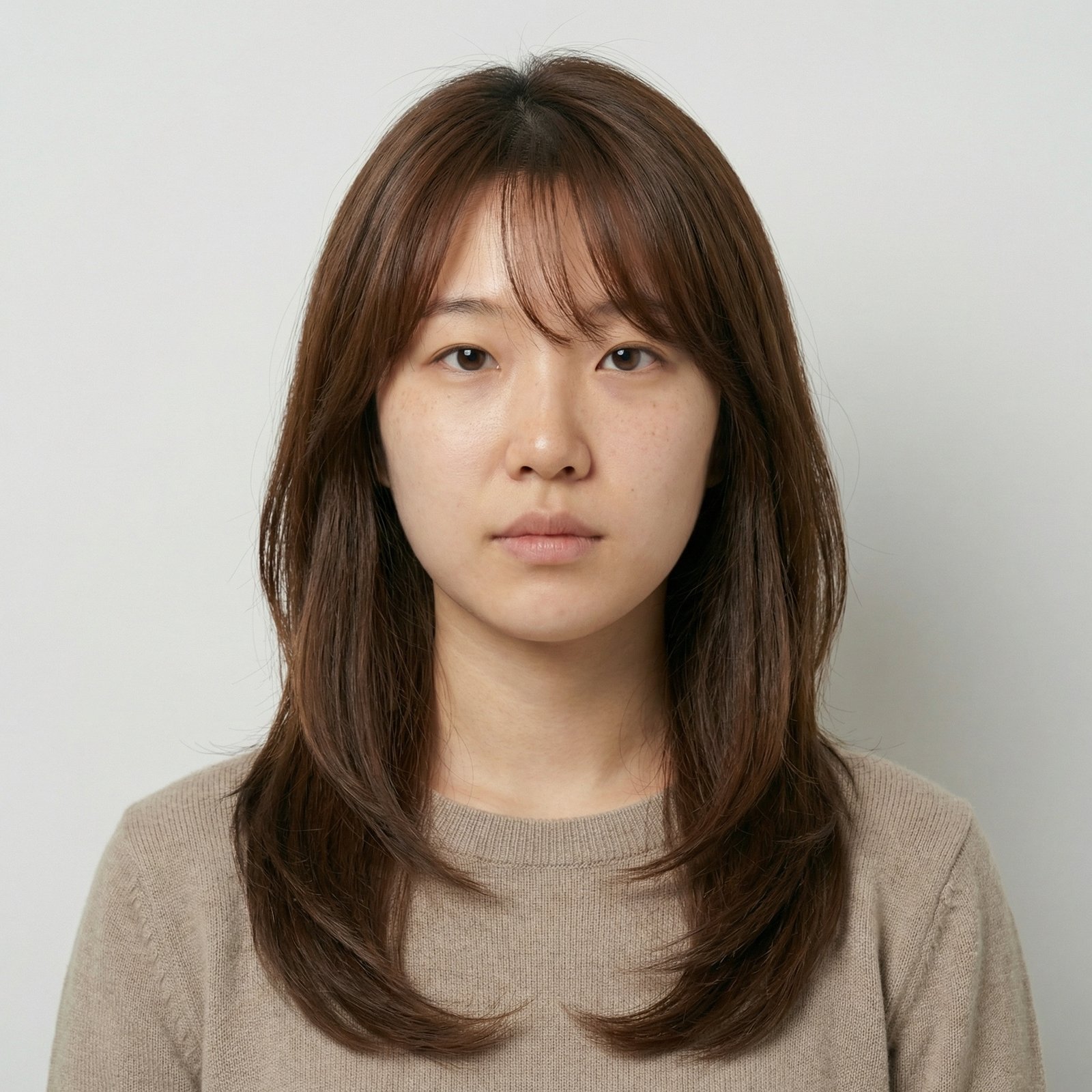 Hush Cut close up portrait