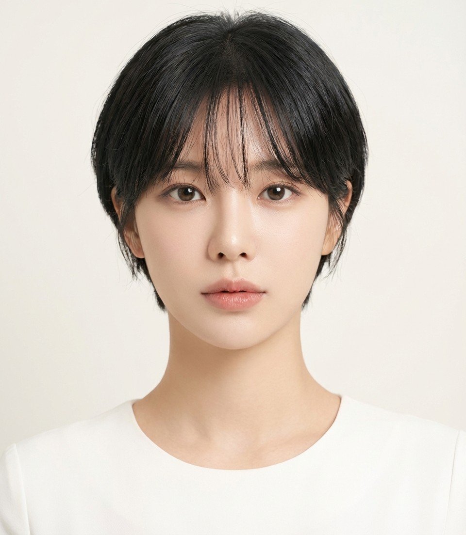 Korean Bob Cut Ideas That Will Make You Want to Chop Your Hair front view