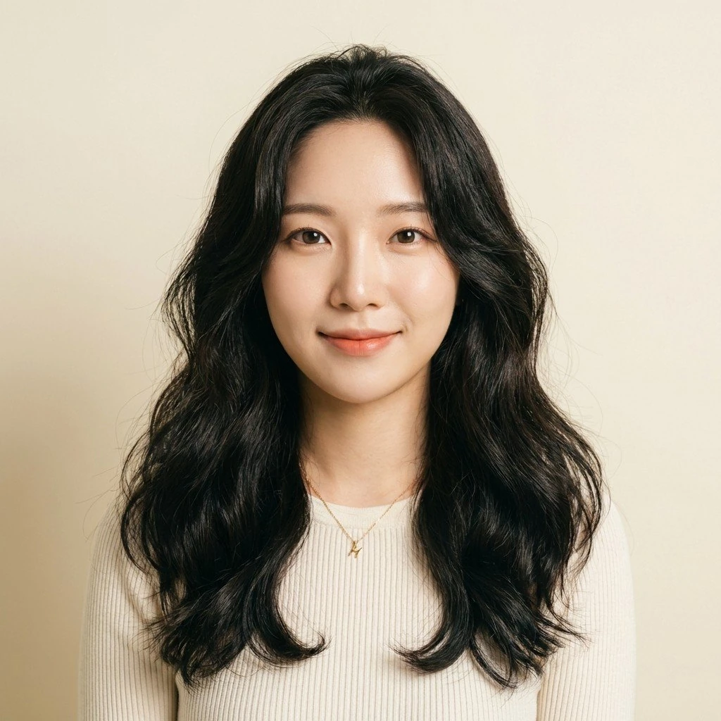 How to Get the Korean Natural Perm Look Without the Damage front view