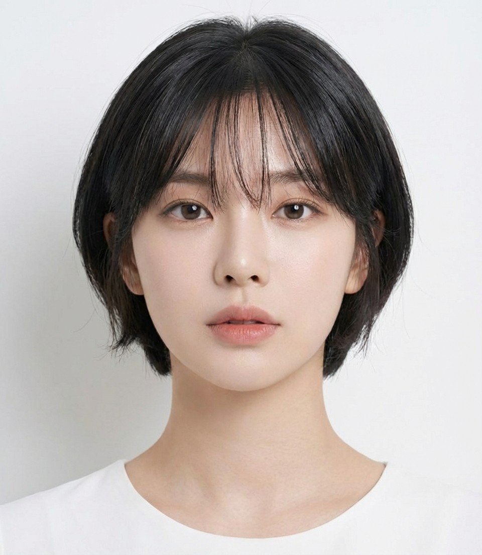 Bob Cut close up portrait