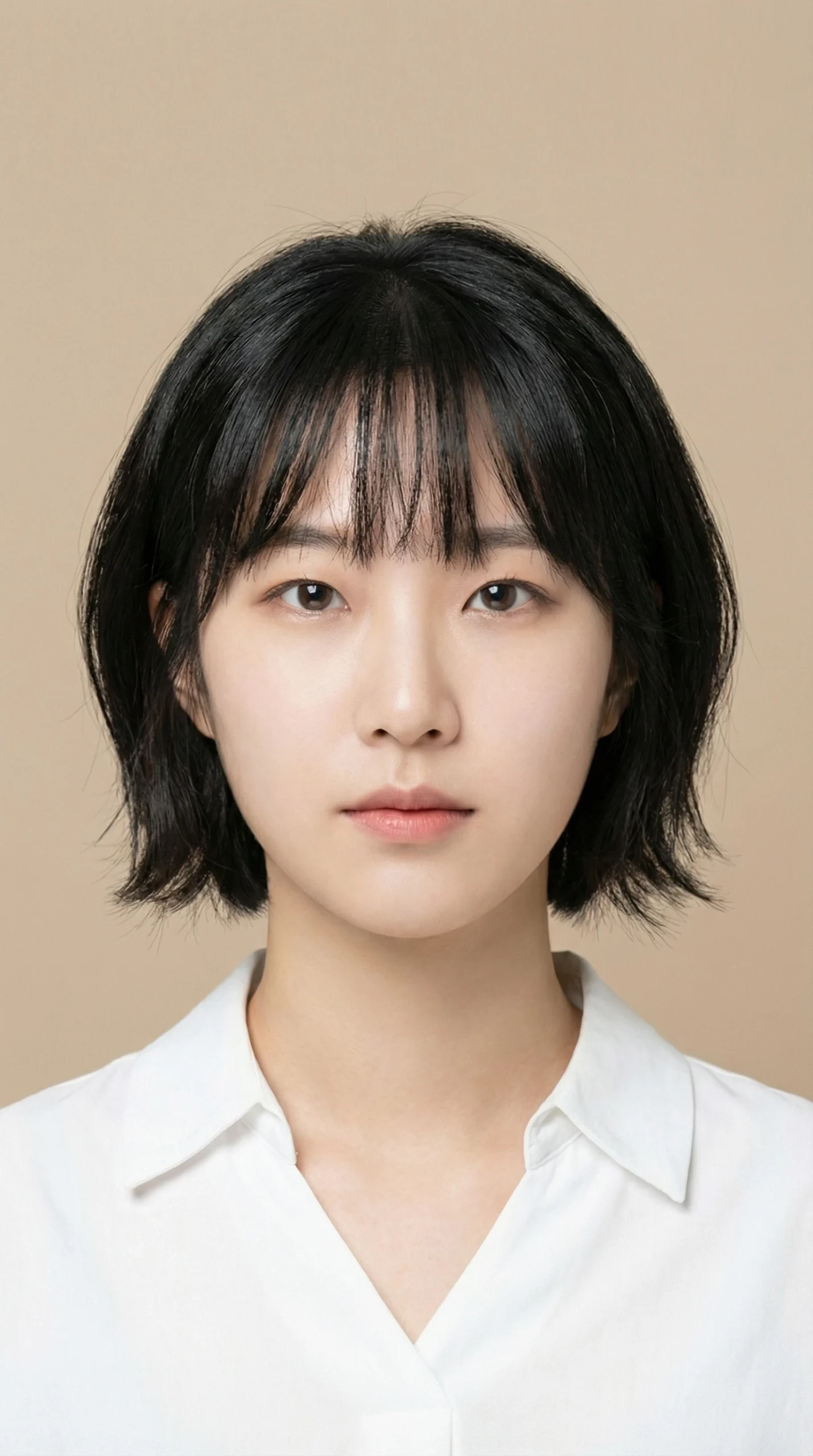 Korean C-Cut front view