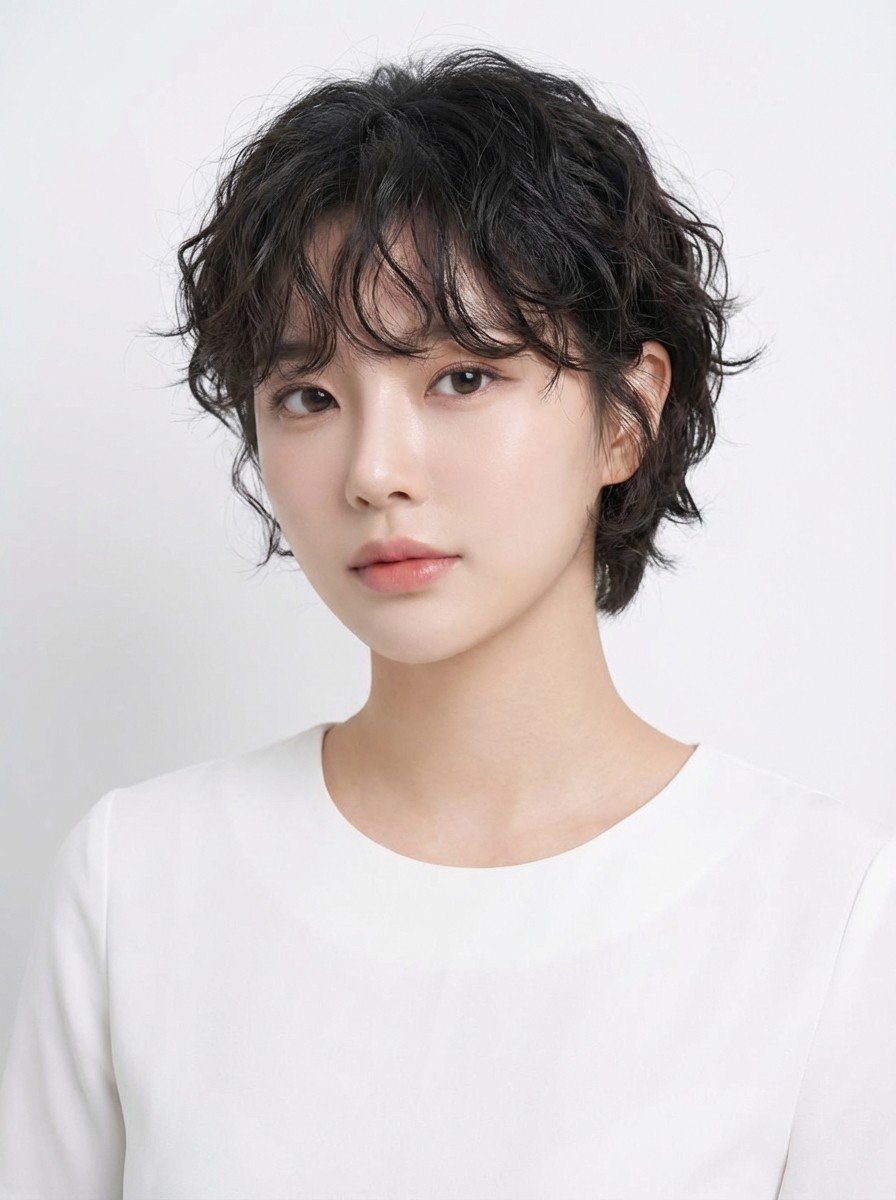 Shadow Perm styling result