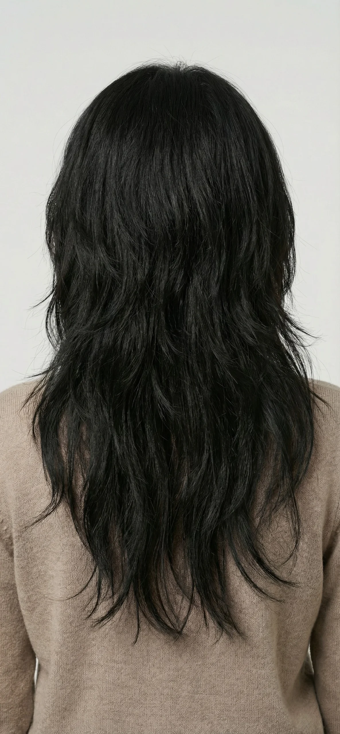 Korean Two-Block Cut back view