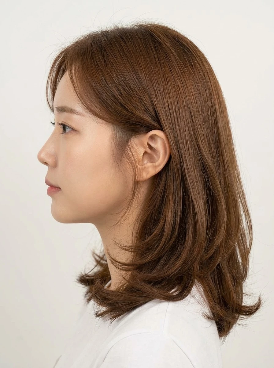 Korean Volume Perm side view