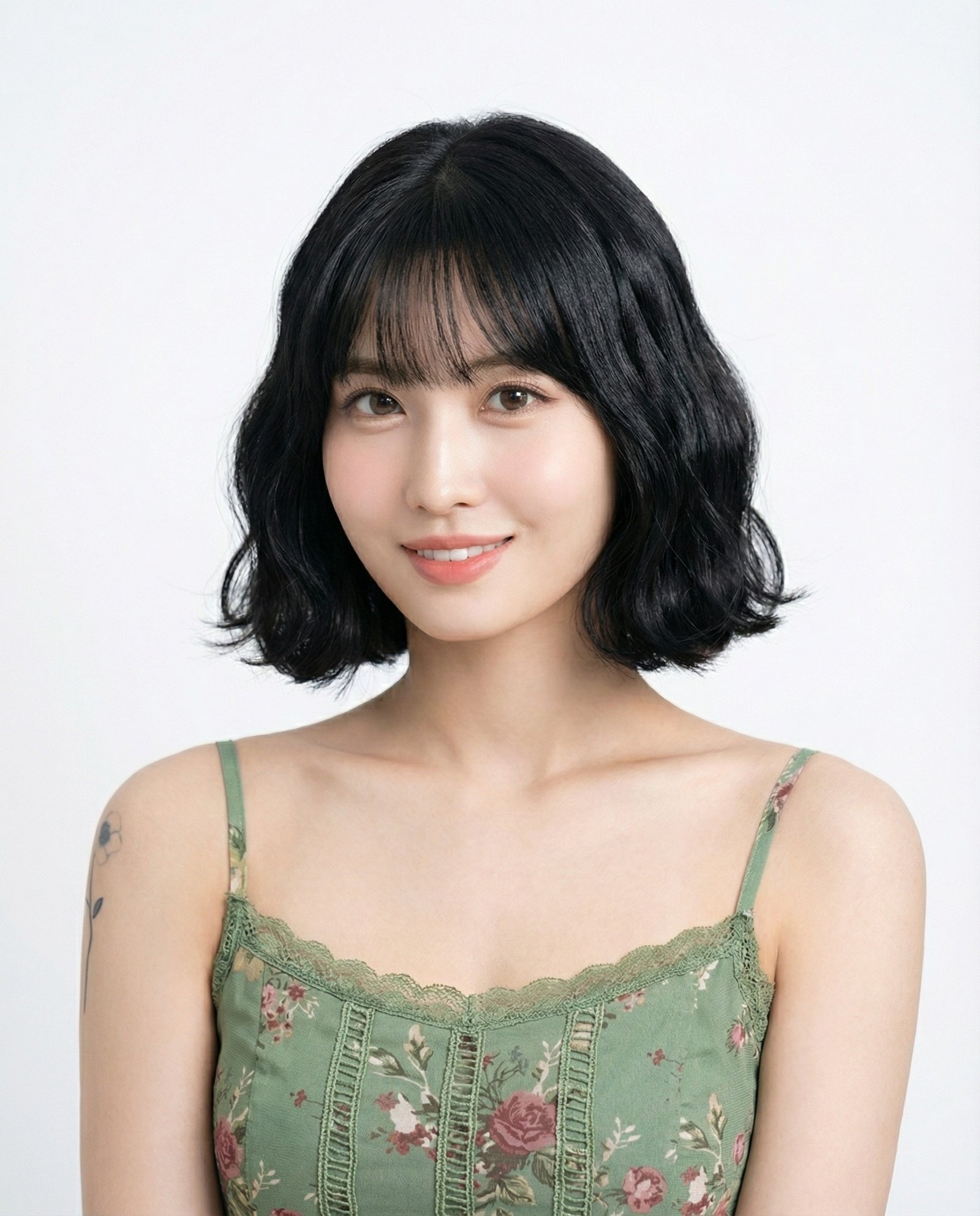 Korean iron perm hairstyle