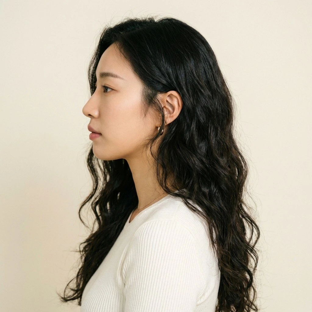 Natural Perm side view